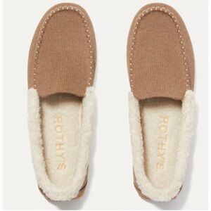 Rothy's Brown and Cream wool flat shoes, size 6